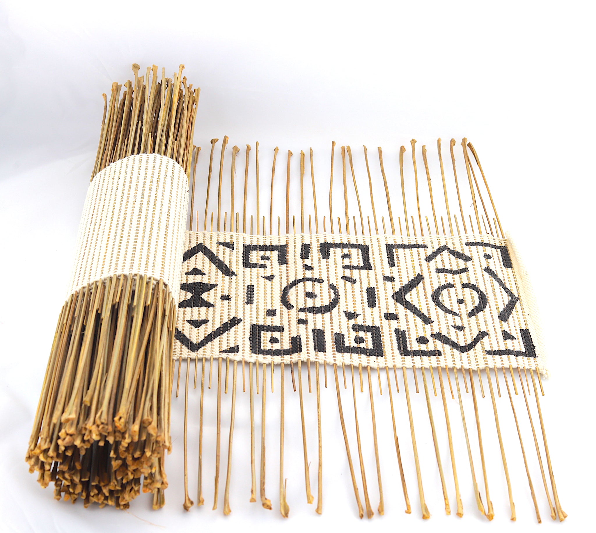 Twig And Mud Cloth Table Runner (Mali)