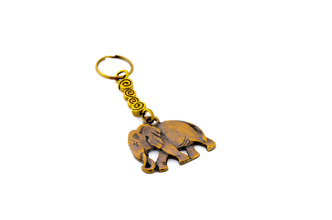 Brass Elephant Keychain (South Africa)