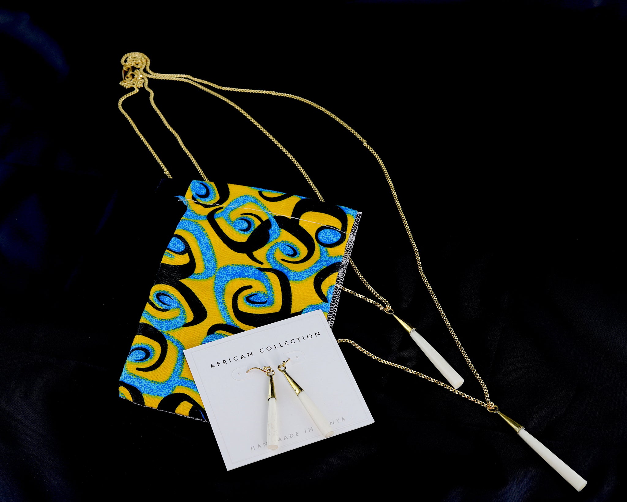 Mbili Double Pendant Necklace (Kenya)