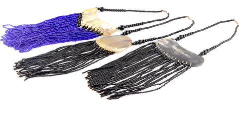 Tusk And Hand-beaded Statement Necklaces (Ghana)